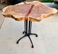 Hard Maple Cookie Table with Red Epoxy River